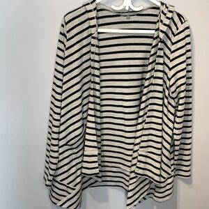 Retro-ology Striped Open Cardigan